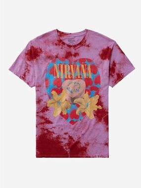 Nirvana Heart-Shaped Box Tie-Dye T-Shirt Size Small NWT 90s Reprint Rare